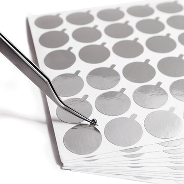 SILVER ADHESIVE STICKERS